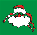 Santa's Face Christmas Mats